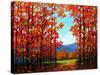 Autumn Path IV-Patty Baker-Stretched Canvas