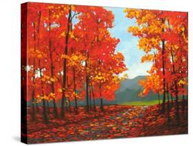Autumn Path-Patty Baker-Stretched Canvas