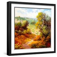 Autumn Path-Marino-Framed Art Print