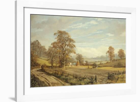 Autumn Ploughing-Don Vaughan-Framed Giclee Print