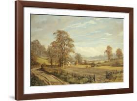 Autumn Ploughing-Don Vaughan-Framed Giclee Print