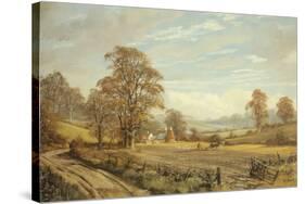 Autumn Ploughing-Don Vaughan-Stretched Canvas