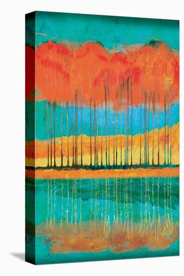 Autumn Pond-Toy Jones-Stretched Canvas