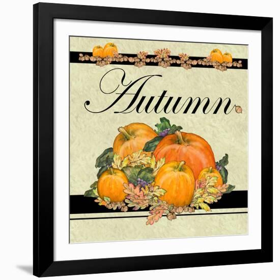 Autumn Pumpkins-Diannart-Framed Art Print