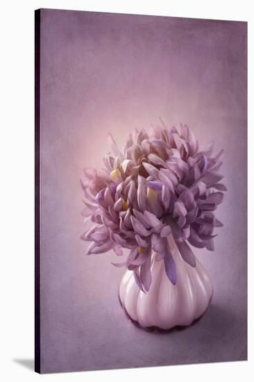 Autumn Purple Flower in a Vase-egal-Stretched Canvas