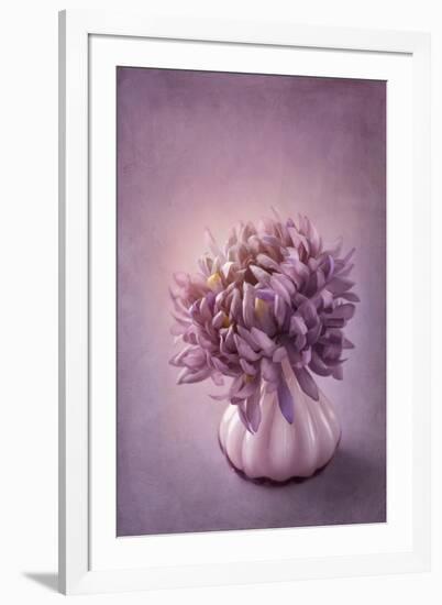 Autumn Purple Flower in a Vase-egal-Framed Art Print