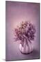 Autumn Purple Flower in a Vase-egal-Mounted Art Print