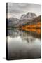 Autumn Reflection at Silver Lake, Eastern Sierras-Vincent James-Stretched Canvas
