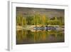 Autumn Reflections at Butchers Dam, Near Alexandra, Central Otago, South Island, New Zealand-David Wall-Framed Photographic Print