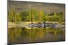 Autumn Reflections at Butchers Dam, Near Alexandra, Central Otago, South Island, New Zealand-David Wall-Mounted Photographic Print