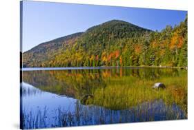 Autumn Reflections, Bubble Pond, Acadia National Park, Maine, Usa-Michel Hersen-Stretched Canvas