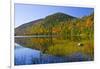 Autumn Reflections, Bubble Pond, Acadia National Park, Maine, Usa-Michel Hersen-Framed Photographic Print