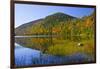 Autumn Reflections, Bubble Pond, Acadia National Park, Maine, Usa-Michel Hersen-Framed Photographic Print