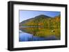 Autumn Reflections, Bubble Pond, Acadia National Park, Maine, Usa-Michel Hersen-Framed Photographic Print