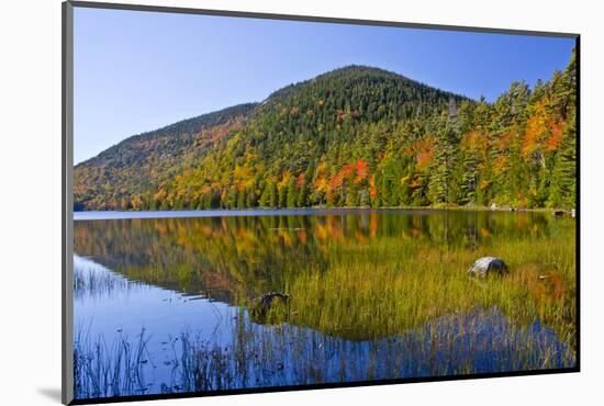 Autumn Reflections, Bubble Pond, Acadia National Park, Maine, Usa-Michel Hersen-Mounted Photographic Print