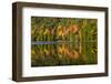 Autumn Reflections, Bubble Pond, Acadia National Park, Maine, Usa-Michel Hersen-Framed Photographic Print