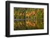 Autumn Reflections, Bubble Pond, Acadia National Park, Maine, Usa-Michel Hersen-Framed Photographic Print