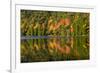 Autumn Reflections, Bubble Pond, Acadia National Park, Maine, Usa-Michel Hersen-Framed Photographic Print