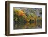 Autumn, Reflections, Echo Lake, Acadia National Park, Maine, Usa-Michel Hersen-Framed Photographic Print