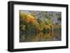 Autumn, Reflections, Echo Lake, Acadia National Park, Maine, Usa-Michel Hersen-Framed Photographic Print