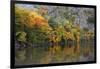 Autumn, Reflections, Echo Lake, Acadia National Park, Maine, Usa-Michel Hersen-Framed Photographic Print