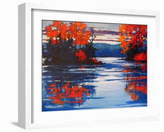 Autumn Reflections II-Patty Baker-Framed Art Print