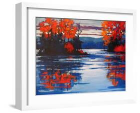 Autumn Reflections II-Patty Baker-Framed Art Print