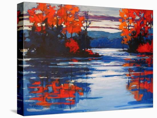 Autumn Reflections II-Patty Baker-Stretched Canvas