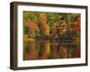 Autumn Reflections, Trickey Pond, Naples, Maine, USA-Michel Hersen-Framed Premium Photographic Print