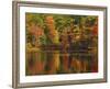Autumn Reflections, Trickey Pond, Naples, Maine, USA-Michel Hersen-Framed Photographic Print
