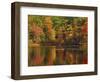 Autumn Reflections, Trickey Pond, Naples, Maine, USA-Michel Hersen-Framed Photographic Print