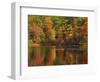 Autumn Reflections, Trickey Pond, Naples, Maine, USA-Michel Hersen-Framed Photographic Print