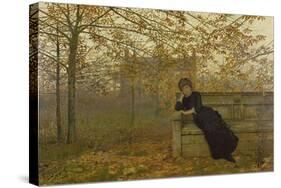 Autumn Regrets, 1882-John Atkinson Grimshaw-Stretched Canvas