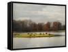 Autumn Rising at the Duck Pond-Jai Johnson-Framed Stretched Canvas