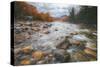 Autumn River Flow at Lincoln, New Hampshire-Vincent James-Stretched Canvas