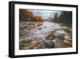 Autumn River Flow at Lincoln, New Hampshire-Vincent James-Framed Photographic Print