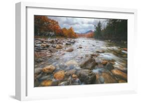 Autumn River Flow at Lincoln, New Hampshire-Vincent James-Framed Photographic Print