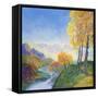 Autumn River-Judy Mastrangelo-Framed Stretched Canvas