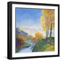 Autumn River-Judy Mastrangelo-Framed Giclee Print