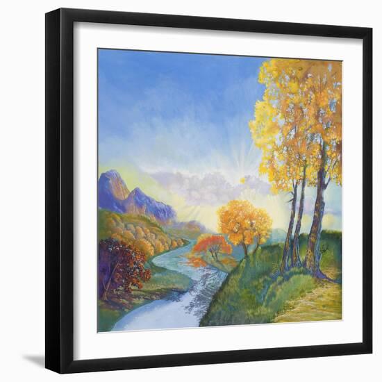 Autumn River-Judy Mastrangelo-Framed Giclee Print