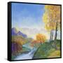 Autumn River-Judy Mastrangelo-Framed Stretched Canvas