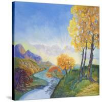 Autumn River-Judy Mastrangelo-Stretched Canvas