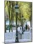 Autumn, Rue De Foyatier Steps to the Place Du Sacre Coeur, Montmartre, Paris, France-Walter Bibikow-Mounted Photographic Print