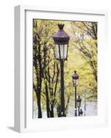 Autumn, Rue De Foyatier Steps to the Place Du Sacre Coeur, Montmartre, Paris, France-Walter Bibikow-Framed Photographic Print