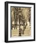 Autumn, Rue De Foyatier Steps to the Place Du Sacre Coeur, Montmartre, Paris, France-Walter Bibikow-Framed Photographic Print