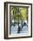 Autumn, Rue De Foyatier Steps to the Place Du Sacre Coeur, Montmartre, Paris, France-Walter Bibikow-Framed Photographic Print