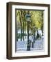 Autumn, Rue De Foyatier Steps to the Place Du Sacre Coeur, Montmartre, Paris, France-Walter Bibikow-Framed Photographic Print