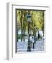 Autumn, Rue De Foyatier Steps to the Place Du Sacre Coeur, Montmartre, Paris, France-Walter Bibikow-Framed Photographic Print