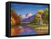 Autumn’s Perfection-Chuck Black-Framed Stretched Canvas