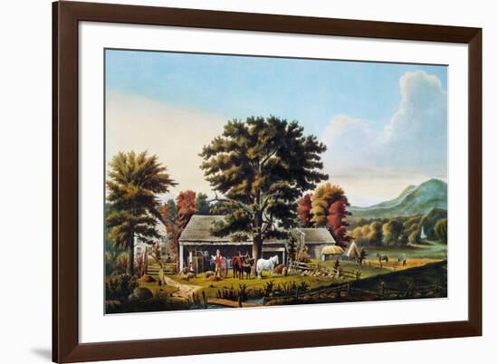 Autumn Scene, 1866-Currier & Ives-Framed Giclee Print